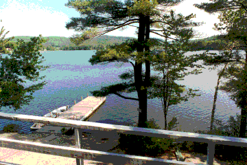 View from upper balcony